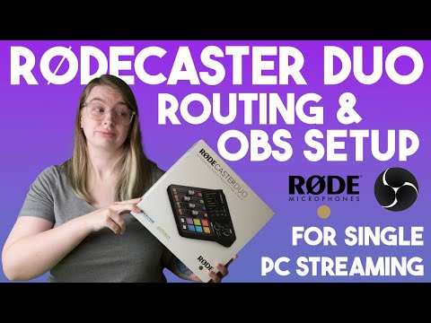 Rodecaster Duo/Pro Setup for Single PC Streaming w/ OBS Sources