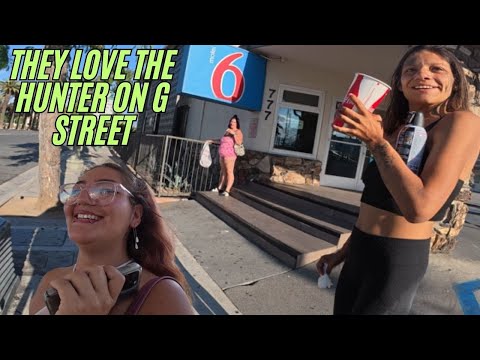 ran across these girls while riding my e scooter in San Bernardino G street