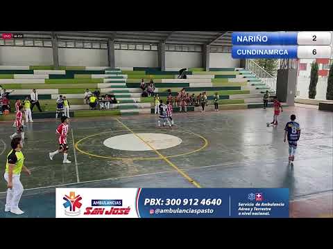 Nariño vs Cundinamarca - Nacional sub 18 de microfutbol