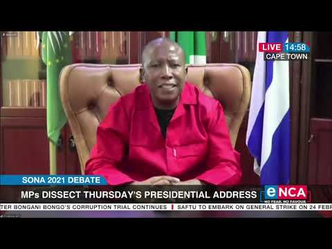 EFF leader Julius Malema responds to SONA 2021