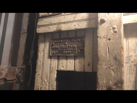 RARE ANTIQUE tiller-line Marshall/ERCCo. freight elevator - Pittsburgh, PA