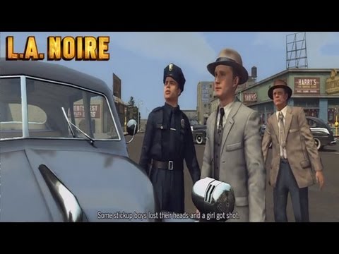 Bus Stop Shooting - L.A. Noire - Street Crime