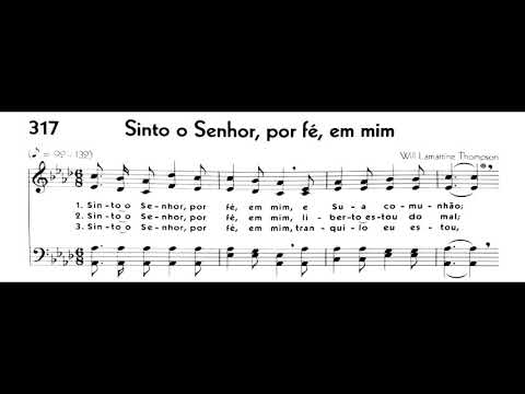 Hinário 5 CCB - Hino 317 - Sinto o Senhor, por fé, em mim - Strings - Teclado Yamaha PSR S670