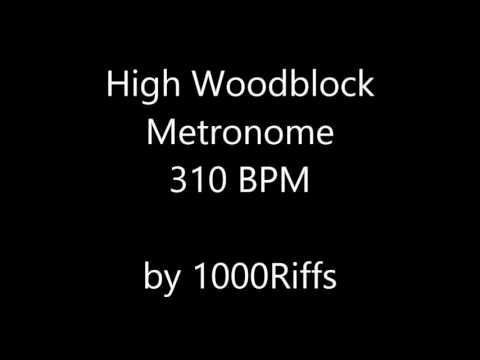 High Woodblock Metronome 310 BPM - Beats Per Minute