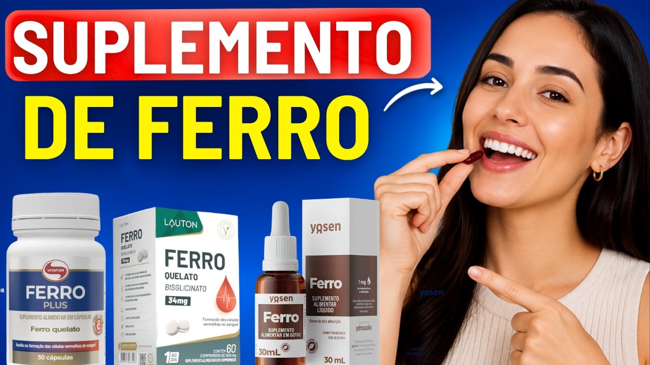 Miniatura da avaliação em vídeo de Suplemento Alimentar Vitafor Ferro Plus 30 Cápsulas