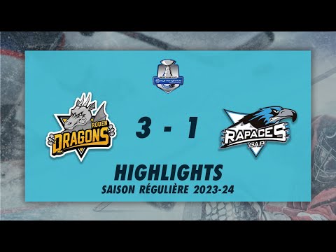 Dragons de Rouen 3-1 Rapaces de Gap - Highlights - Synerglace Ligue Magnus 2023/24