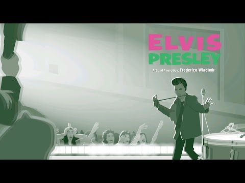 Elvis Presley-My Baby Left Me | Official Animation | HD FULL | 4K