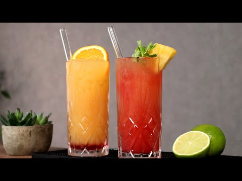 Delicious fruity mocktails: Sweet Little Baby & Safer Sex on the Beach | Non-alcoholic cocktail
