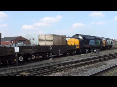 37605 + 37610 depart Bridgwater 10.09.14