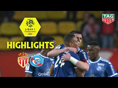 AS Monaco - RC Strasbourg Alsace ( 1-3 ) - Highlights - (ASM - RCSA) / 2019-20