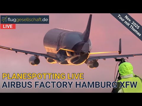 Planespotting LIVE Hamburg Finkenwerder XFW (EDHI) - Mittwoch 12. Nov. 2025 mit Thomas