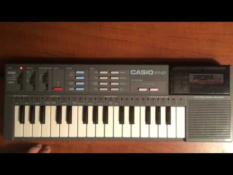 Casio PT-87 32-Key Mini Synthesizer 1980s - Black image 4