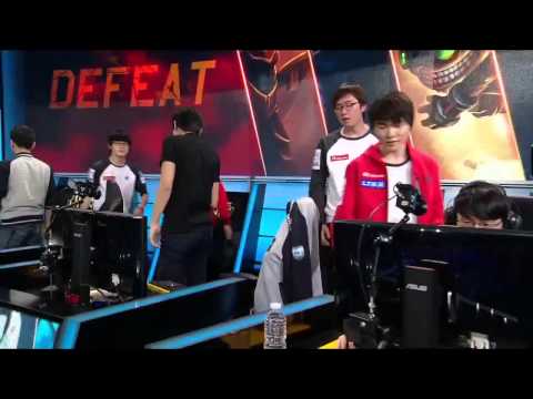 [2014 ALLSTARS] OMG Allen ignoring SKT T1 K FAKER'S hand shakes [2014 ALLSTARS LOL] WINNERS