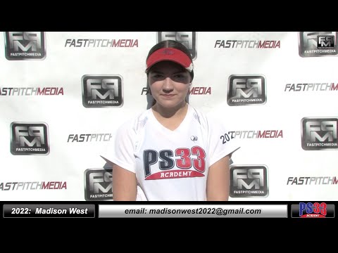 2022 Madison West 4.5 GPA Catcher and Third Base Softball Skills Video - PS33 Academy