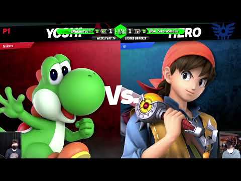 WeeklyVac 74 - SSBU - Nikes (Yoshi) vs Munchie (Hero)