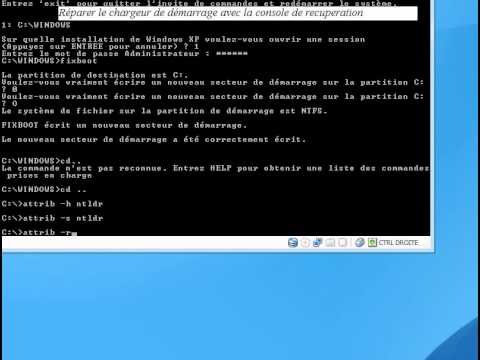 comment reparer ntldr windows 7