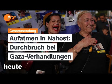heute 19:00 Uhr vom 09.10.25 US-Friedensplan, Bürgergeld als "Grundsicherung", Literatur-Nobelpreis