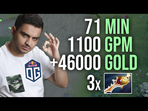 1100 GPM in 71 min — OG.ATF 46,000 gold lead vs Megacreeps Defense