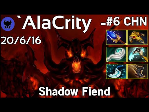 `AlaCrity - plays Shadow Fiend!!! Dota 2 7.20
