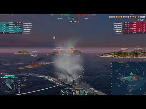 WOWS Belfast 129k DMG in ranked