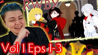 HILARIOUS!!!!~RWBY V1 Eps1-3 REACTION!!!!