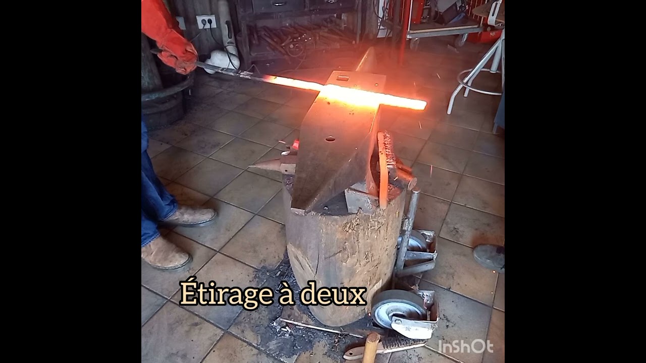 stage de forge à l'atelier.#youtube #forge #forging #couteau