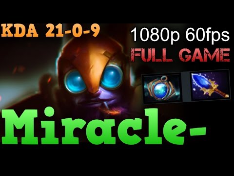 Miracle- plays Tinker: ez mid vs 2k dazzle Full game