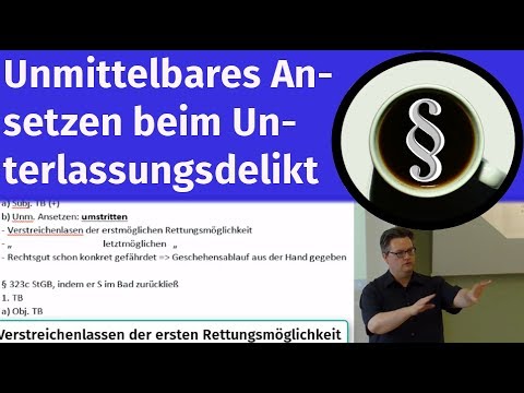 Unmittelbares Ansetzen beim Unterlassungsdelikt