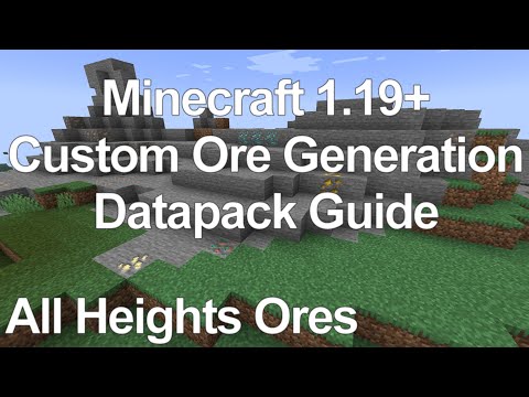 Minecraft Custom Ore Generation Datapack Guide (1.19+) Tutorial - Ores at All Heights Edition.