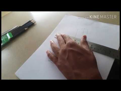 how to draw 3d floating letter H