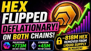 HEX Flips Deflationary on Both Chains | T-Share Report
