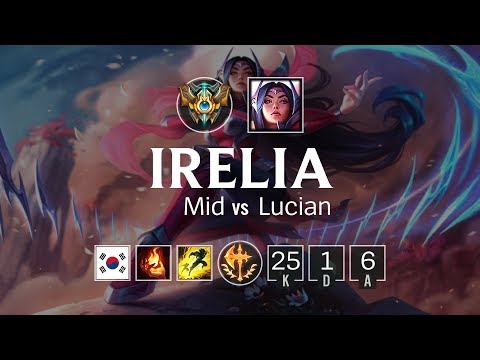 Irelia Mid vs Lucian - KR Challenger Patch 8.11