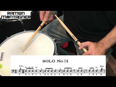 Charley Wilcoxon’s All American Drummer 150 Solos - Solo n° 14 using Push and Pull