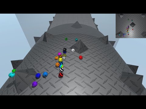 Don't Fall Off the Course - Survival Marble Race in Unity