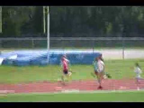 Emily 200 m run at Hershey Track and Field Meet 5/31/08