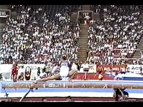 3rd Team ROM Eugenia Popa BB - 1991 World Gymnastics Championships 9.862