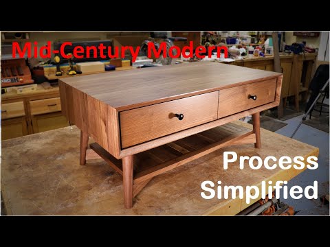 Mid-century Modern Coffee Table DIY Build