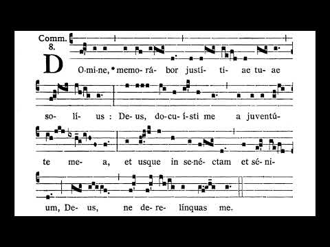 16th Sunday after Pentecost COMMUNION:  Dómine memorábor  (solfeggio)