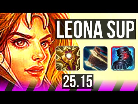 LEONA & Yunara vs YUUMI & Ezreal (SUP) | KR Master | 25.15