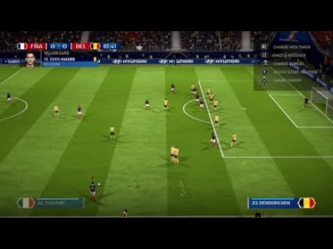 FIFA 18 World Cup 2018 Semi Final-France vs Belgium (Walkthrough #4) [Only Gameplay No Commentary]