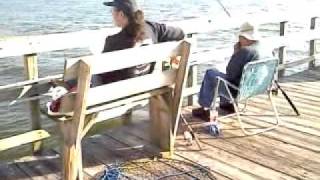 preview picture of video 'Yaupon Pier Oak Island NC Thanksgiving Walk'