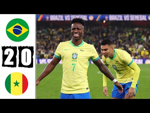 Brazil vs Senegal 2-0 Highlights & All Goals 2025 HD