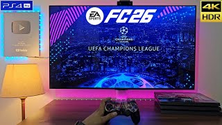 Download the video "EA FC26 on PS4 PRO Looks Amazing | UEFA CHAMPIONS LEAGUE Gameplay 4K HDR 60FPS"