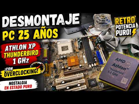Desmontando el interior de un ordenador AMD de 25 años con overclocking