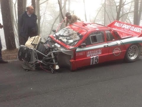 Rally 2 Valli historic CRASH