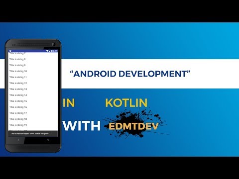 Kotlin Android Tutorial Swipe Bottom Navigation View