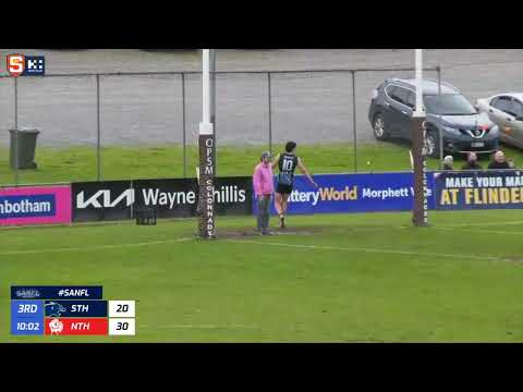 Rd 12 Hostplus SANFL Snapshot - North's Aaron Young reflex snap