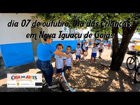 dia 07 de outubro, Dia das Crianças em Nova Iguaçu de Goiás, apresentação no período da tarde