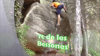 Video thumbnail de Problem 15 (Les Bessones), 7c. Salvanebleau