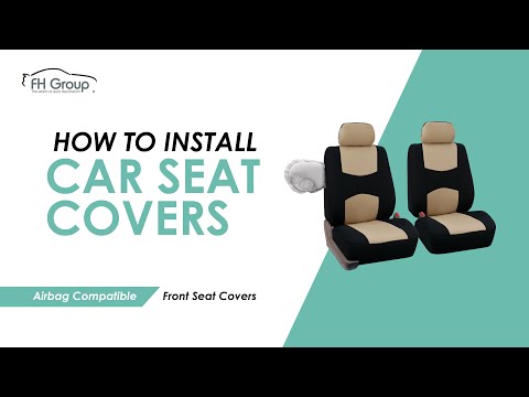 How to Install Airbag Compatible Front Car Seat Covers (Step by Step Tutorial) - FH Group Auto FB051
